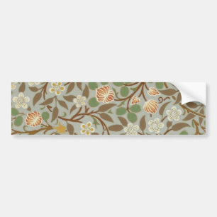 William Morris Clover Botanical Flower Bumper Sticker