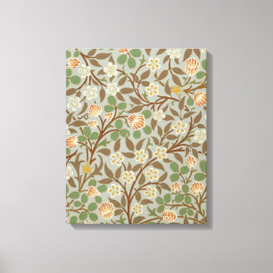 William Morris Clover Botanical Flower Canvas Print