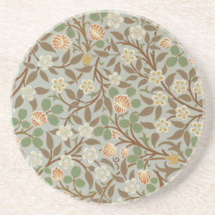 William Morris Clover Botanical Flower Drink Coaster