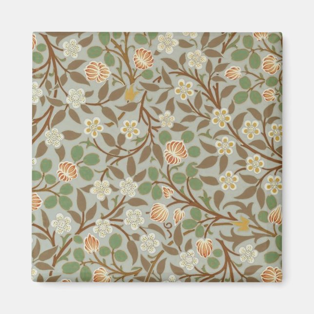 William Morris Clover Botanical Flower Magnet (Front)