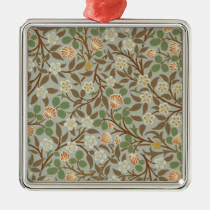 William Morris Clover Botanical Flower Metal Ornament