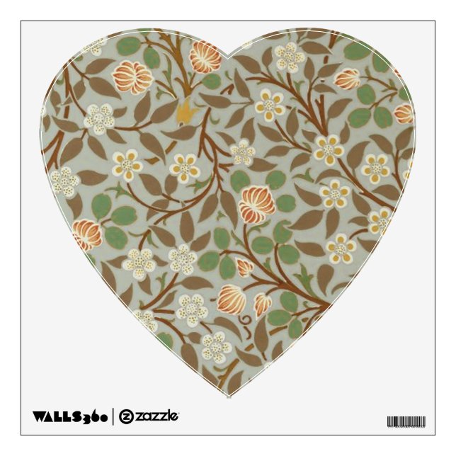 William Morris Clover Botanical Flower Wall Sticker (Front)
