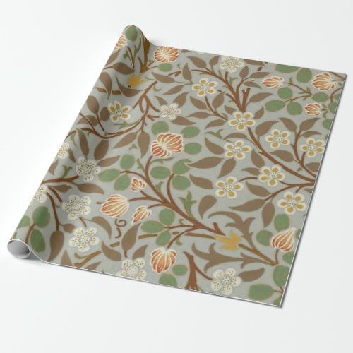William Morris Clover Botanical Flower Wrapping Paper