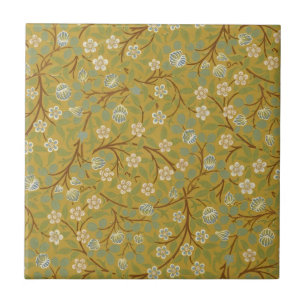 William Morris Clover Vintage Floral Art Ceramic Tile