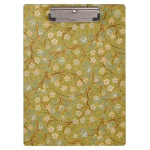 William Morris Clover Vintage Floral Art Clipboard