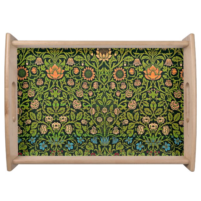 William Morris - Columbine, dark green, Case-Mate Serving Tray (Front)