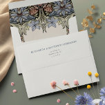 William Morris Columbines Floral Art Nouveau Envelope<br><div class="desc">Add a touch of vintage elegance to your wedding invitations with these Floral Art Nouveau Wedding Invitation Envelopes. Each envelope features a stunning floral design in soft hues of blue, pink, and green on the inner flap, bringing sophistication and charm to your wedding stationery. The intricate patterns and delicate colors...</div>
