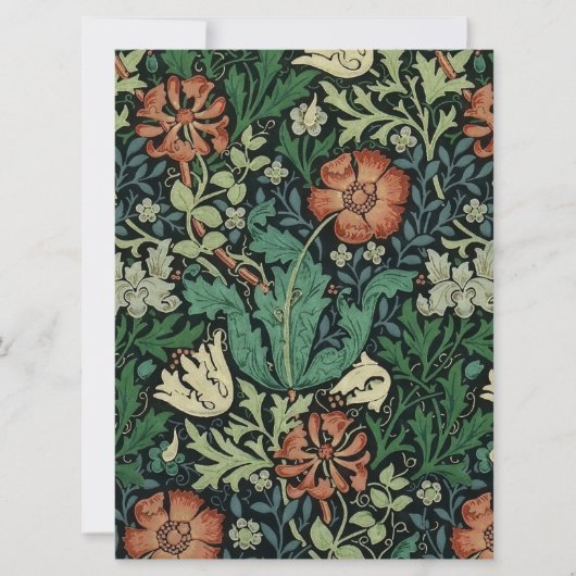William Morris Compton Floral Art Nouveau Pattern (Front)