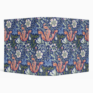 William Morris Compton Floral Art Nouveau Pattern 3 Ring Binder