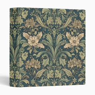 William Morris Compton Floral Art Nouveau Pattern 3 Ring Binder