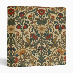 William Morris Compton Floral Art Nouveau Pattern 3 Ring Binder