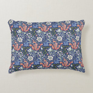 William Morris Compton Floral Art Nouveau Pattern Accent Pillow