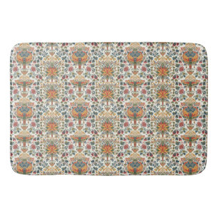 William Morris Compton Floral Art Nouveau Pattern Bath Mat