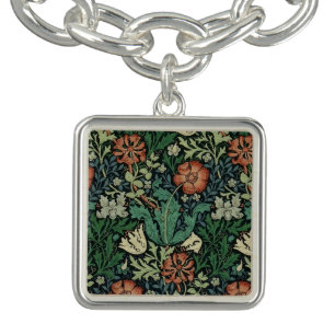 William Morris Compton Floral Art Nouveau Pattern Bracelet