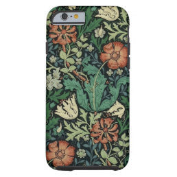William Morris Compton Floral Art Nouveau Pattern Tough iPhone 6 Case