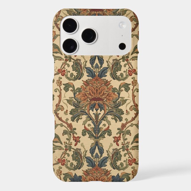 William Morris Compton Floral Art Nouveau Pattern Case-Mate iPhone Case (Back)