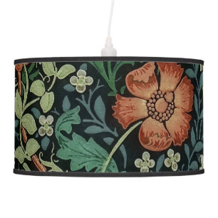 William Morris Compton Floral Art Nouveau Pattern Ceiling Lamp