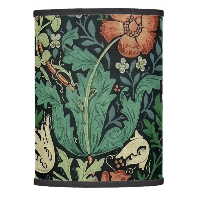 William Morris Compton Floral Art Nouveau Pattern Lamp Shade (Front)