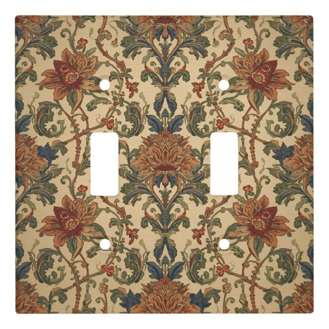 William Morris Compton Floral Art Nouveau Pattern Light Switch Cover (Front)