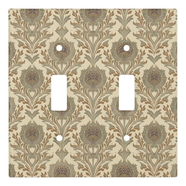 William Morris Compton Floral Art Nouveau Pattern Light Switch Cover (Front)