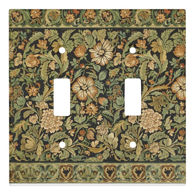 William Morris Compton Floral Art Nouveau Pattern Light Switch Cover (Front)