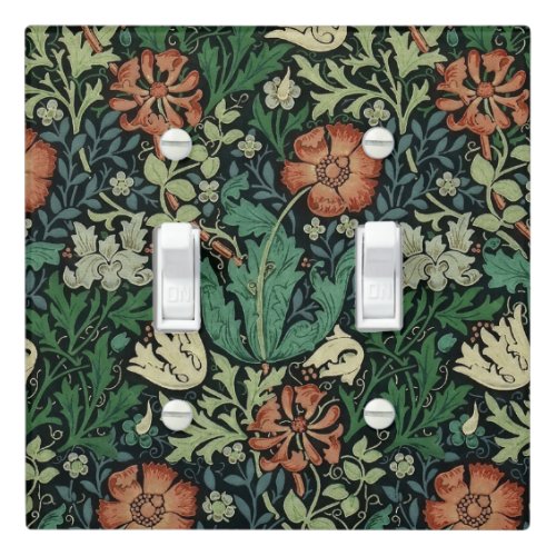 William Morris Compton Floral Art Nouveau Pattern Light Switch Cover