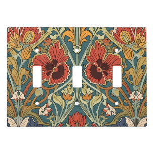 William Morris Compton Floral Art Nouveau Pattern Light Switch Cover