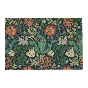 William Morris Compton Floral Art Nouveau Pattern Placemat