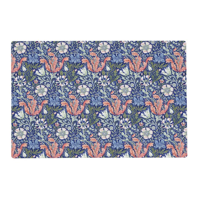 William Morris Compton Floral Art Nouveau Pattern Placemat (Front)
