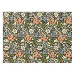 William Morris Compton Floral Art Nouveau Pattern Tablecloth