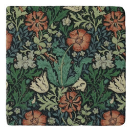William Morris Compton Floral Art Nouveau Pattern Trivet