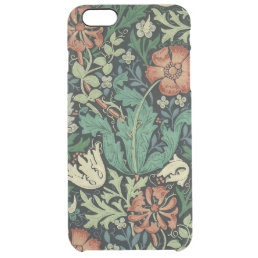 William Morris Compton Floral Art Nouveau Pattern Clear iPhone 6 Plus Case