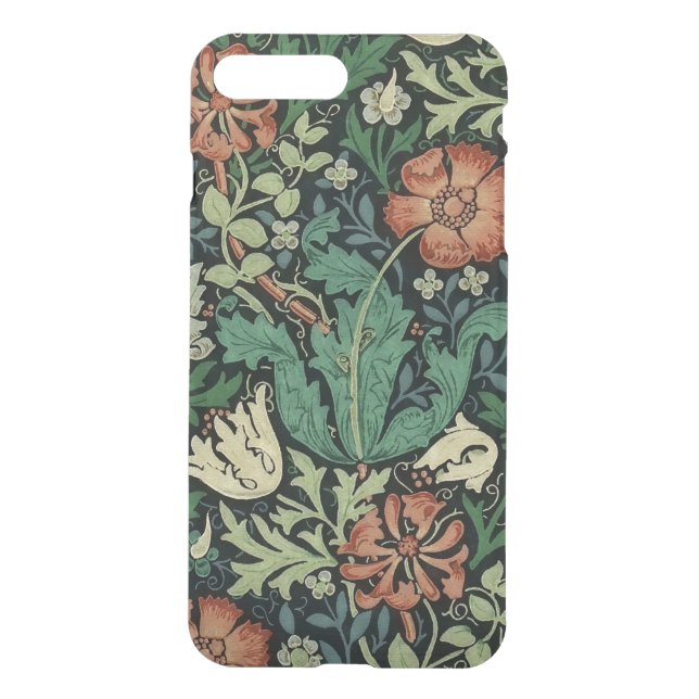 William Morris Compton Floral Art Nouveau Pattern Uncommon iPhone Case (Back)