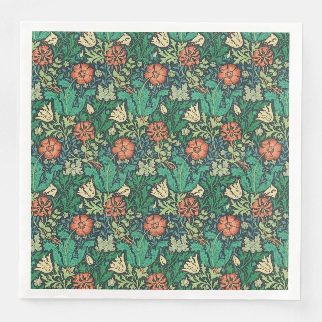 William Morris "Compton" Paper Dinner Napkins (Front)
