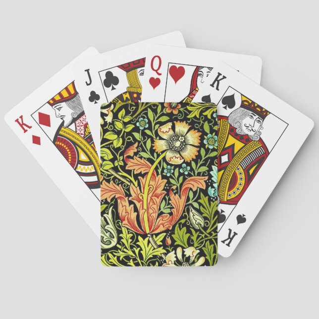William Morris “Compton” Poker Cards (Back)