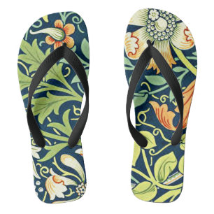 William Morris - Compton, vintage pattern Flip Flops