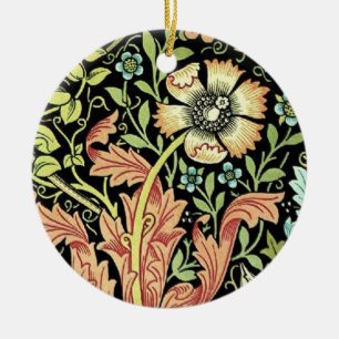 William Morris Compton Wallpaper Classic Ceramic Ornament