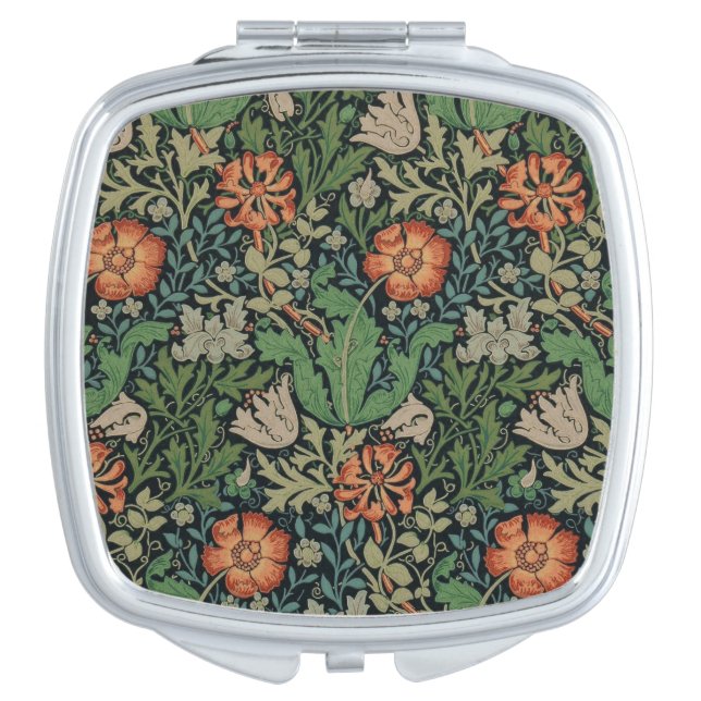 William Morris Compton Wallpaper Classic Compact Mirror (Front)