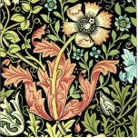 William Morris Compton Wallpaper Classic Cutout<br><div class="desc">The green and red Compton wallpaper design is by William Morris. William Morris designed wallpaper and textiles in the 1800s; this is one of his decorative floral designs that he produced in 1887. He was an English decorative designer, perhaps the most notable wallpaper designers of his time, a member of...</div>