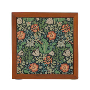 William Morris Compton Wallpaper Classic Desk Organizer