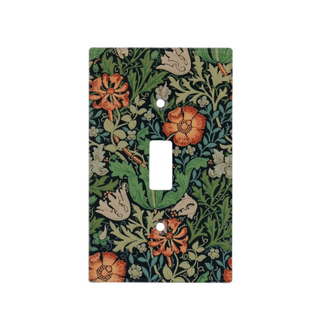 William Morris Compton Wallpaper Classic Light Switch Cover (Front)