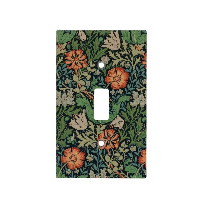 William Morris Compton Wallpaper Classic Light Switch Cover (Front)
