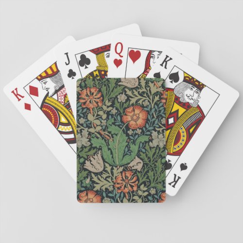 William Morris Compton Wallpaper Classic Playing Cards