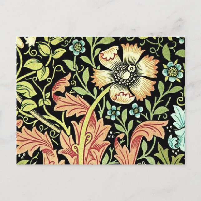 William Morris Compton Wallpaper Classic Postcard (Front)