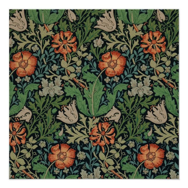 William Morris Compton Wallpaper Classic Poster (Front)