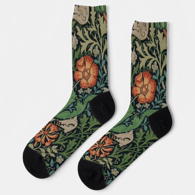 William Morris Compton Wallpaper Classic Socks (Left)