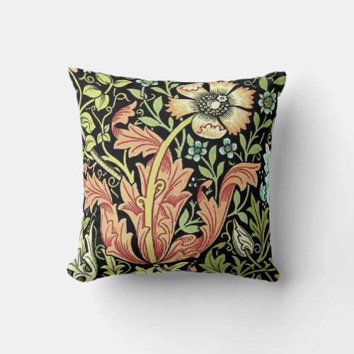 William Morris Compton Wallpaper Classic Throw Pillow