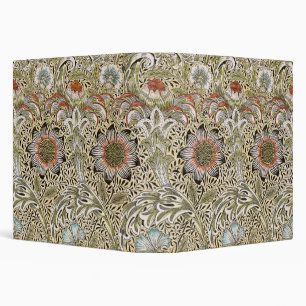 William Morris Corncockle Botanical Vine Floral 3 Ring Binder