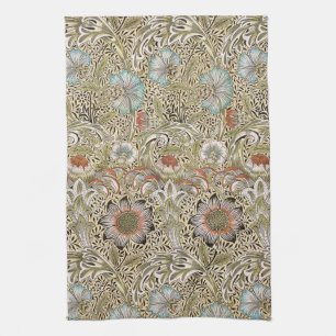 William Morris Corncockle Botanical Vine Floral Kitchen Towel