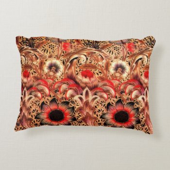 William Morris Corncockle Vintage Floral Accent Pillow by encore_arts at Zazzle